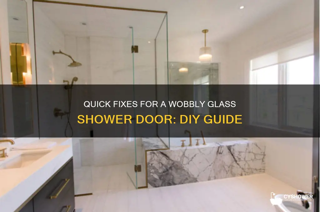 how to fix a loose glass shower door