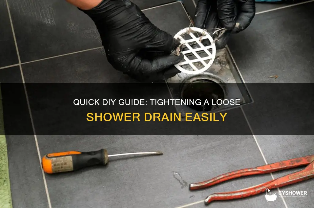 how to fix a loose shower drain