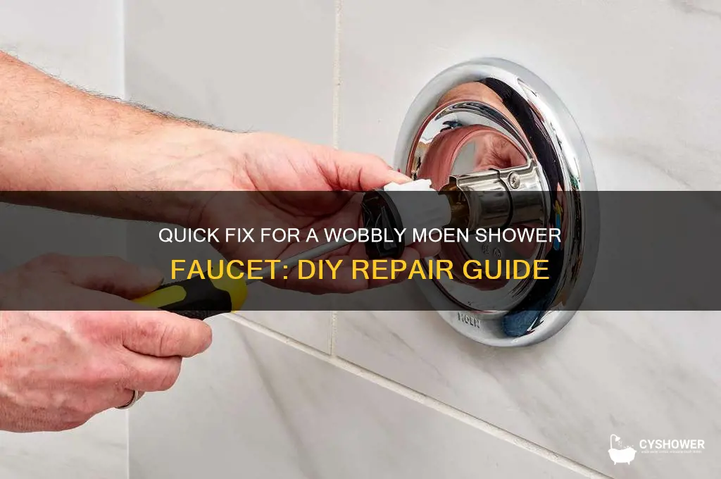 how to fix a loose shower faucet moen