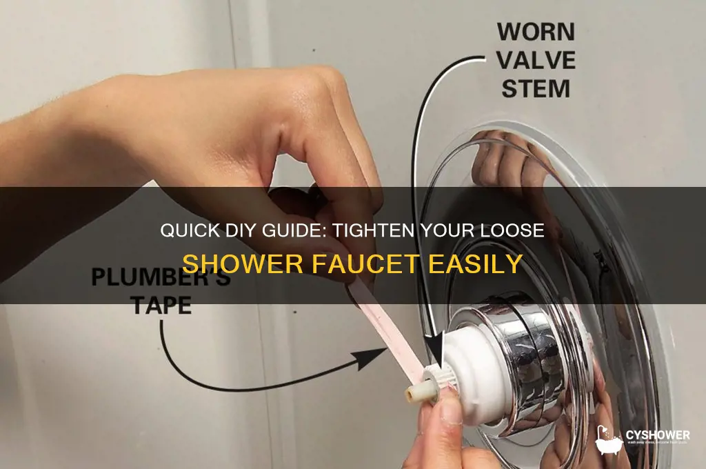 how to fix a loose shower faucet