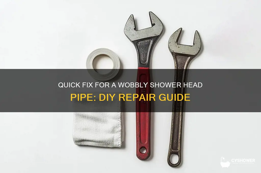 how to fix a loose shower head pipe