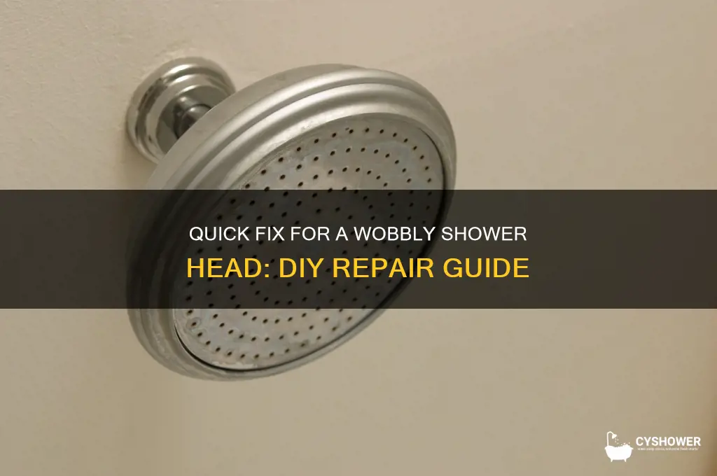 how to fix a loose shower head