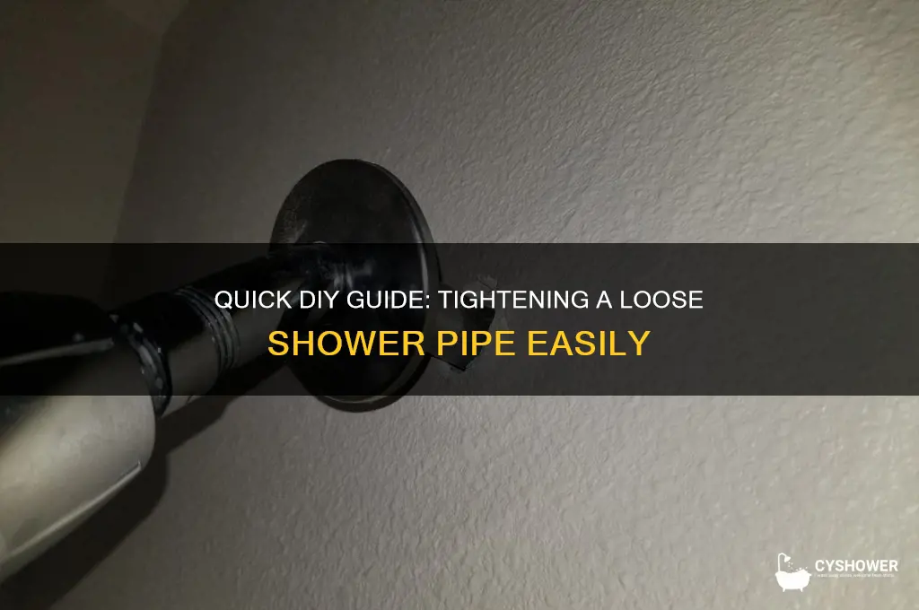 how to fix a loose shower pipe