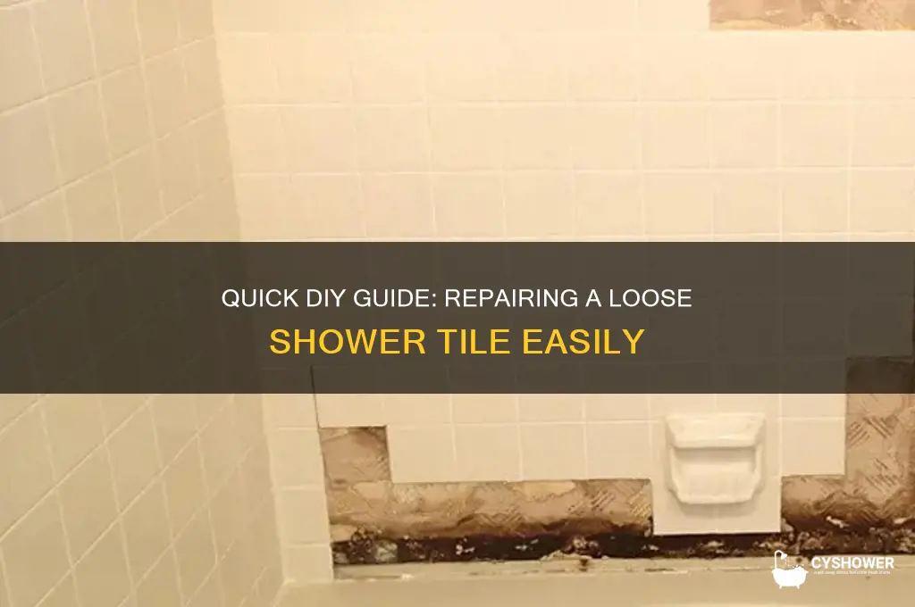 how to fix a loose shower tile