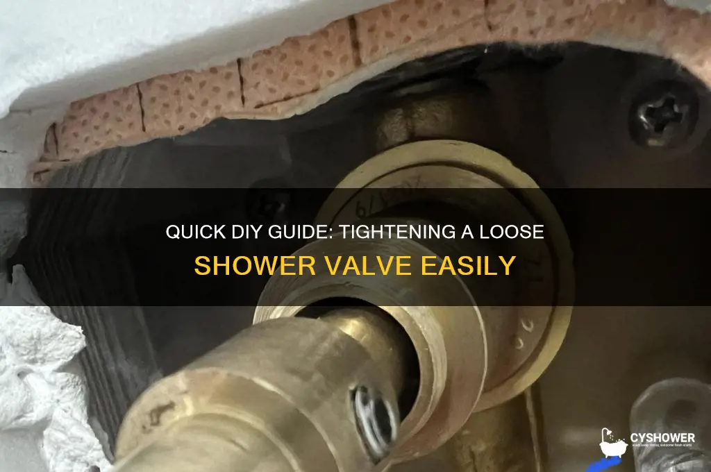 how to fix a loose shower valve