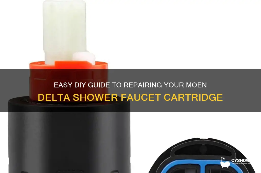 how to fix a moen delta shower faucet cartridge