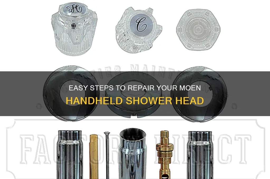 how to fix a moen hand held shower head