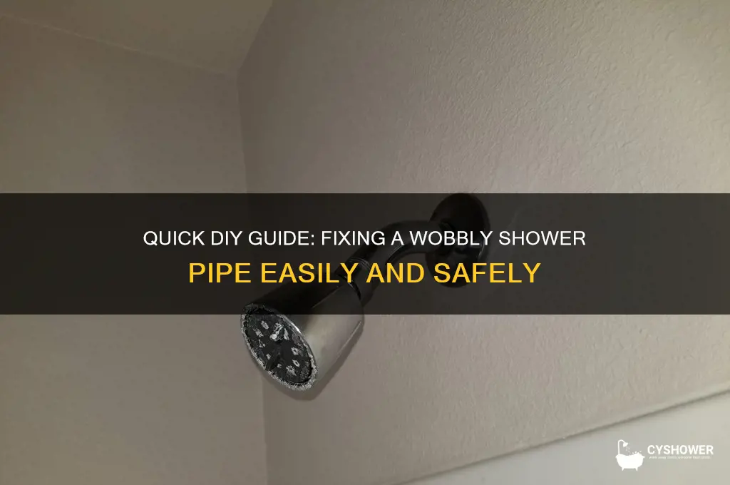 how to fix a moving shower pipe