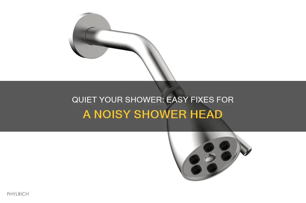 how to fix a noisy shower head