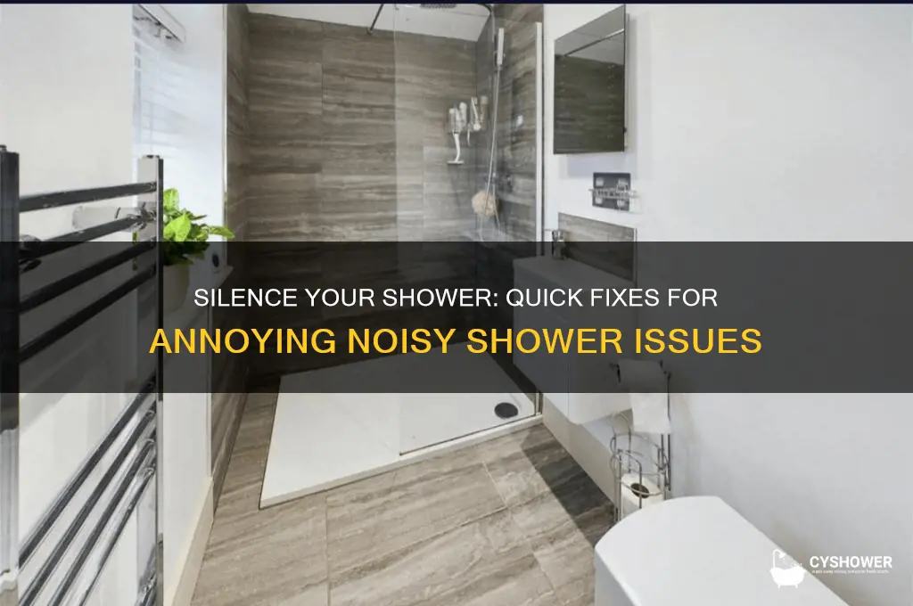 how to fix a noisy shower