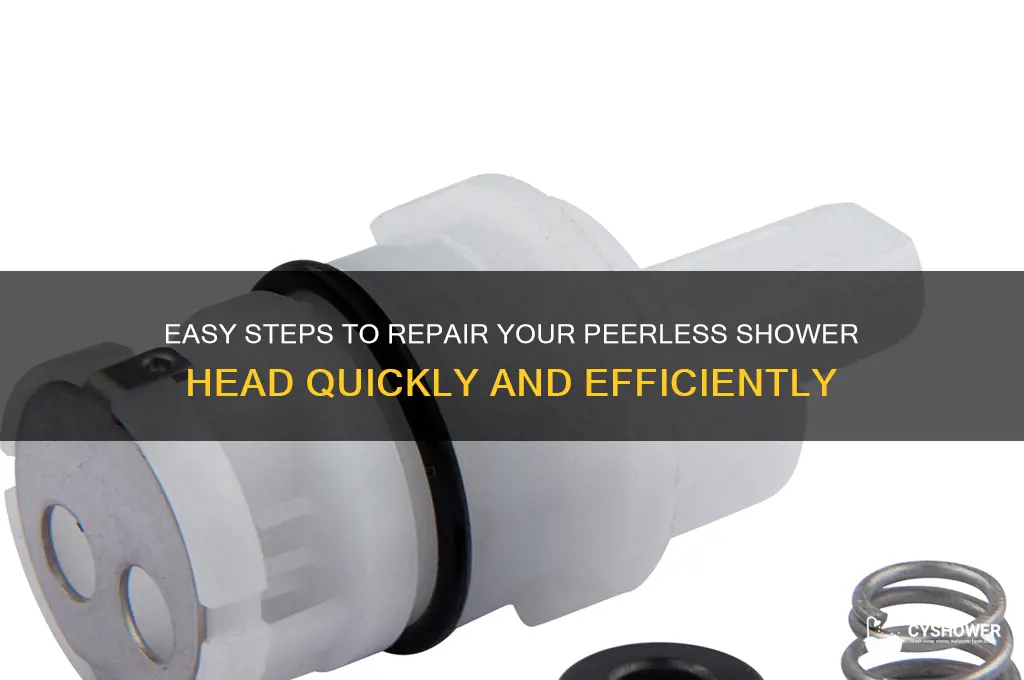 how to fix a peerless shower head