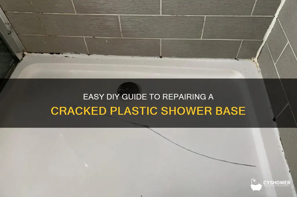 how to fix a plastic shower base