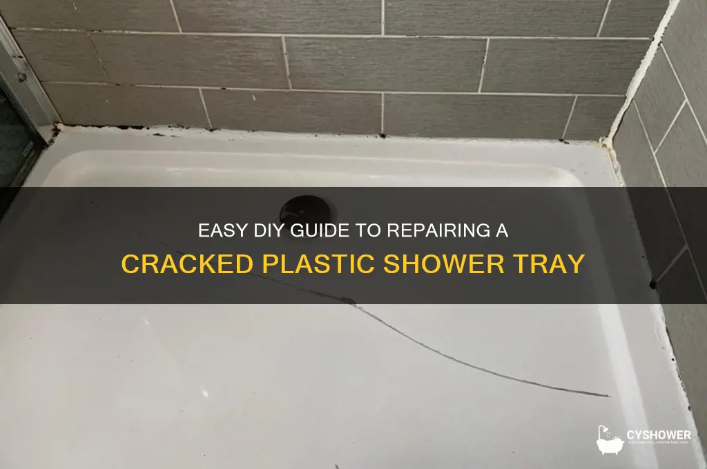 how to fix a plastic shower tray