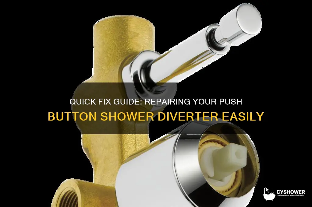 how to fix a push button shower diverter