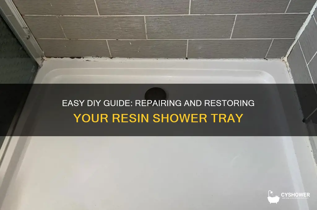 how to fix a resin shower tray