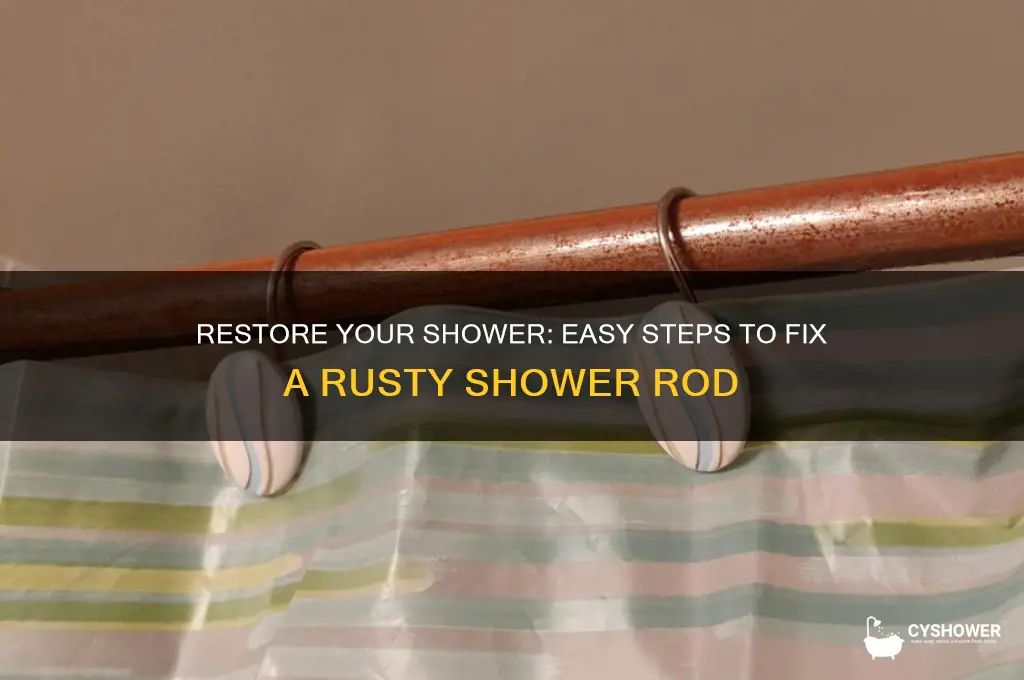 how to fix a rusty shower rod