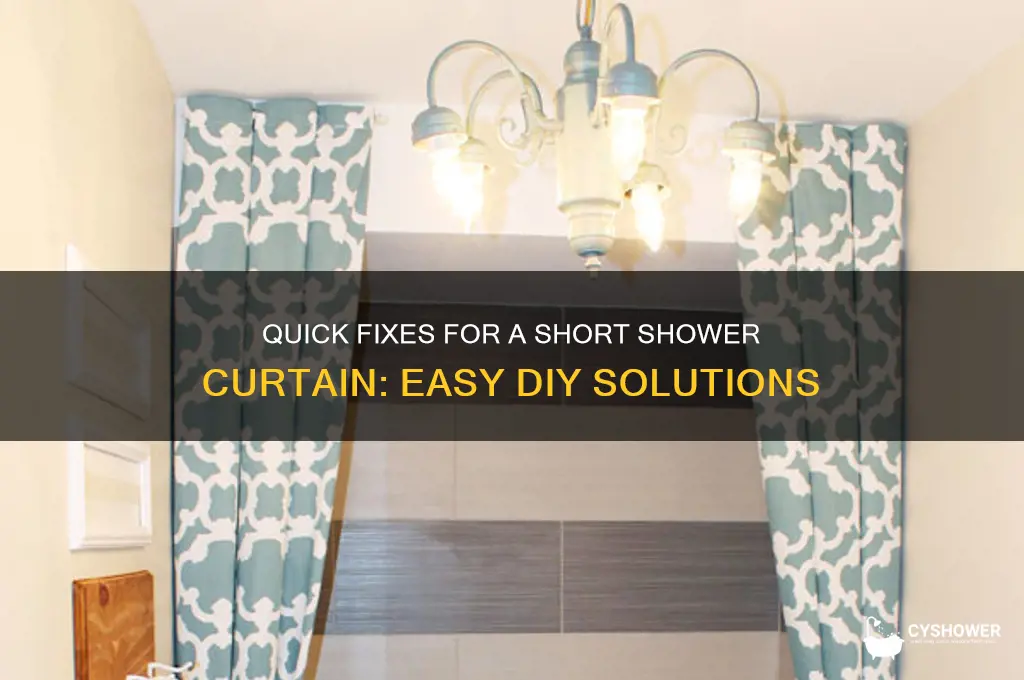 how to fix a short shower curtain