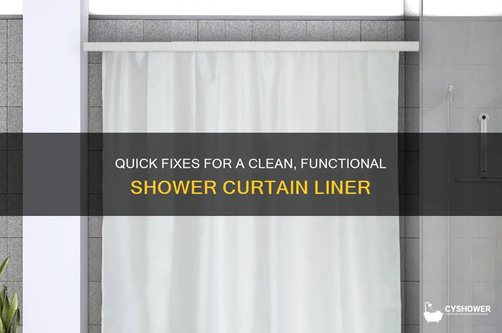 how to fix a shower curtain liner