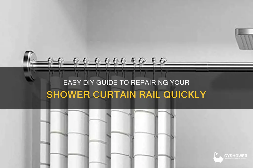 how to fix a shower curtain rail
