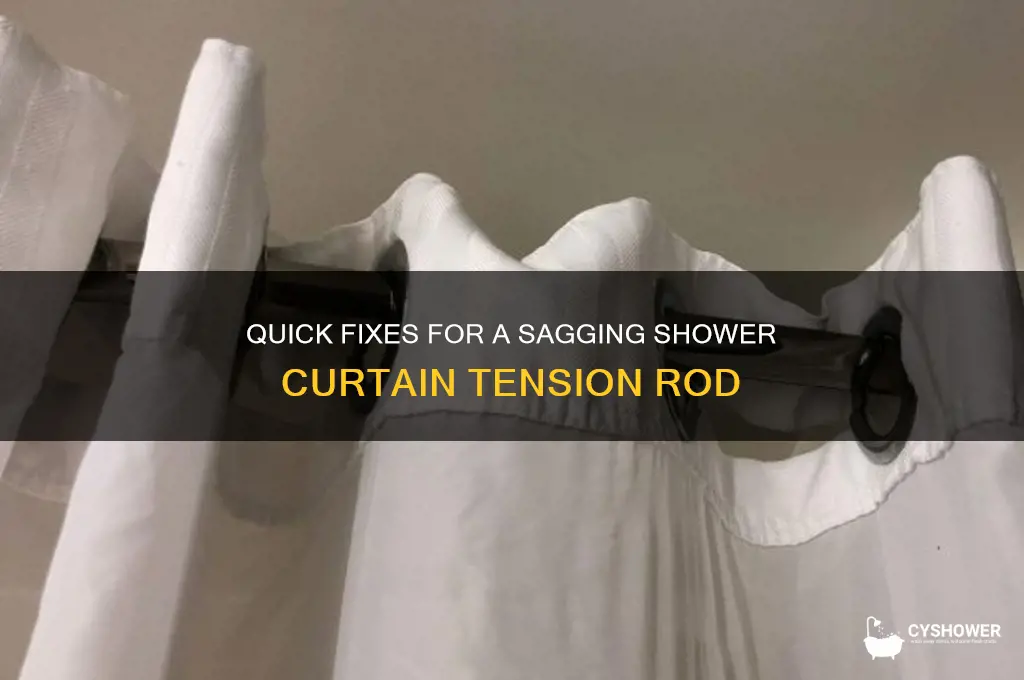 how to fix a shower curtain tension rod