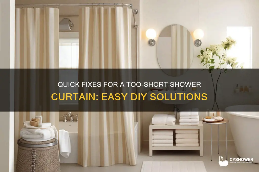 how to fix a shower curtsinsin that is yoo short