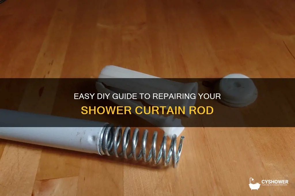 how to fix a shower cutain rode