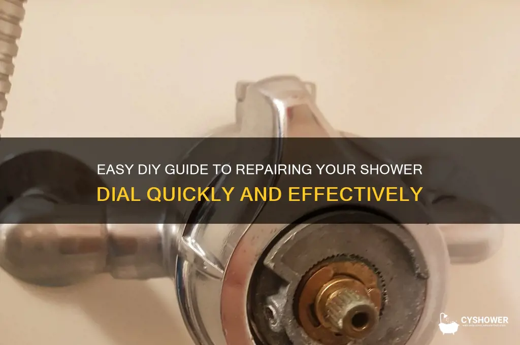 how to fix a shower dial