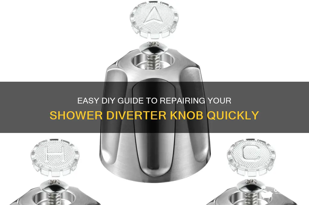 how to fix a shower diverter knob