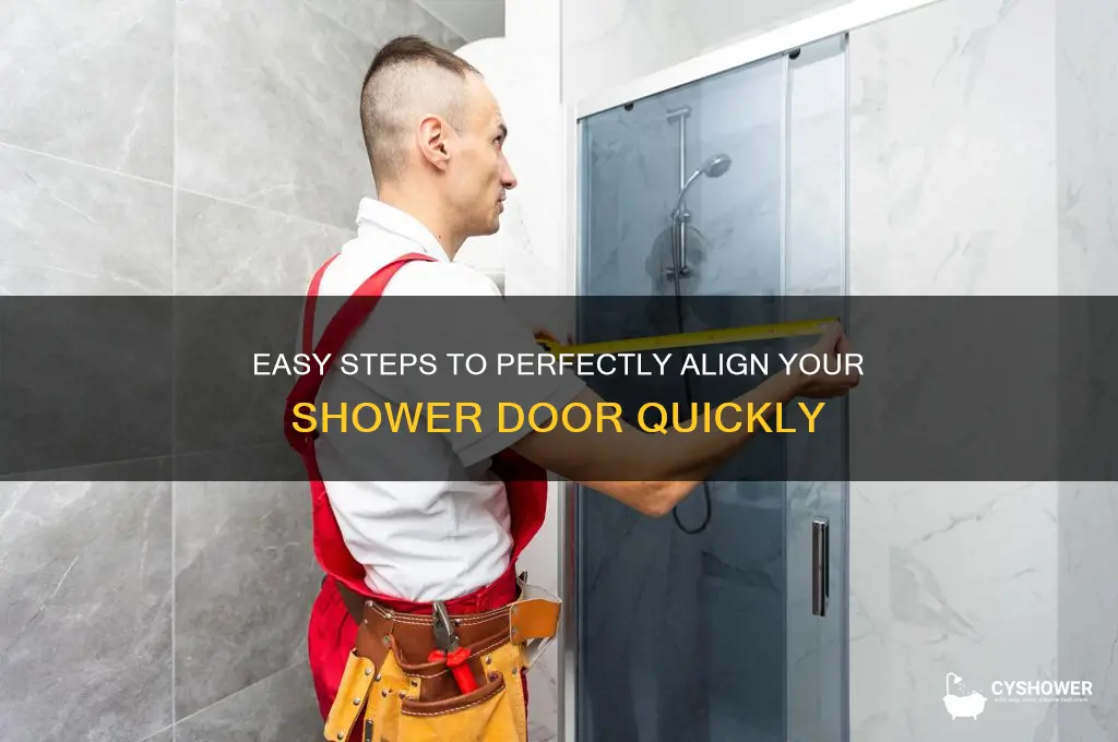 how to fix a shower door alignment