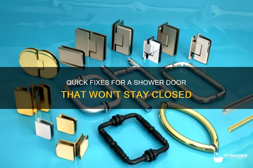 how to fix a shower door that won