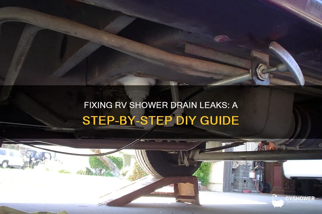 how to fix a shower drain leak in an rv