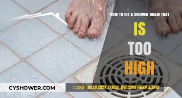 Fixing a High Shower Drain: Simple DIY Solutions for Proper Alignment