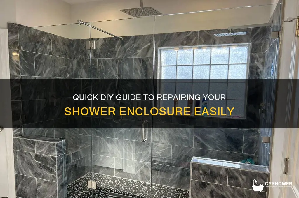 how to fix a shower enclosure