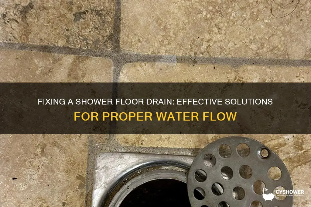 how to fix a shower floor that doesn
