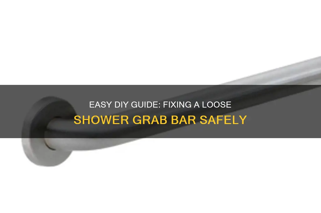 how to fix a shower grab bar