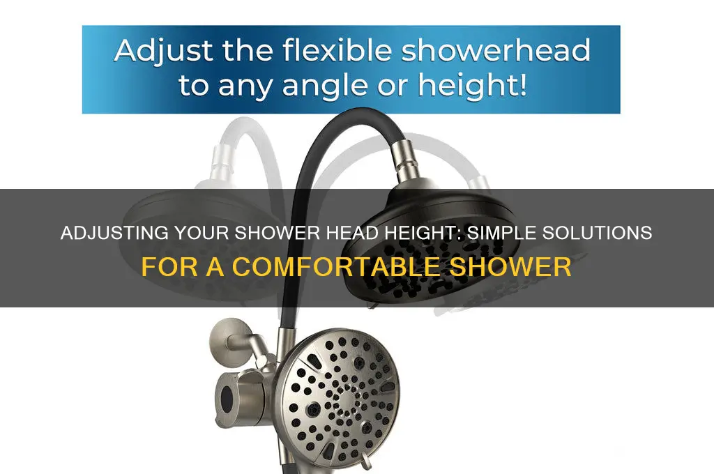 how to fix a shower head that is too high