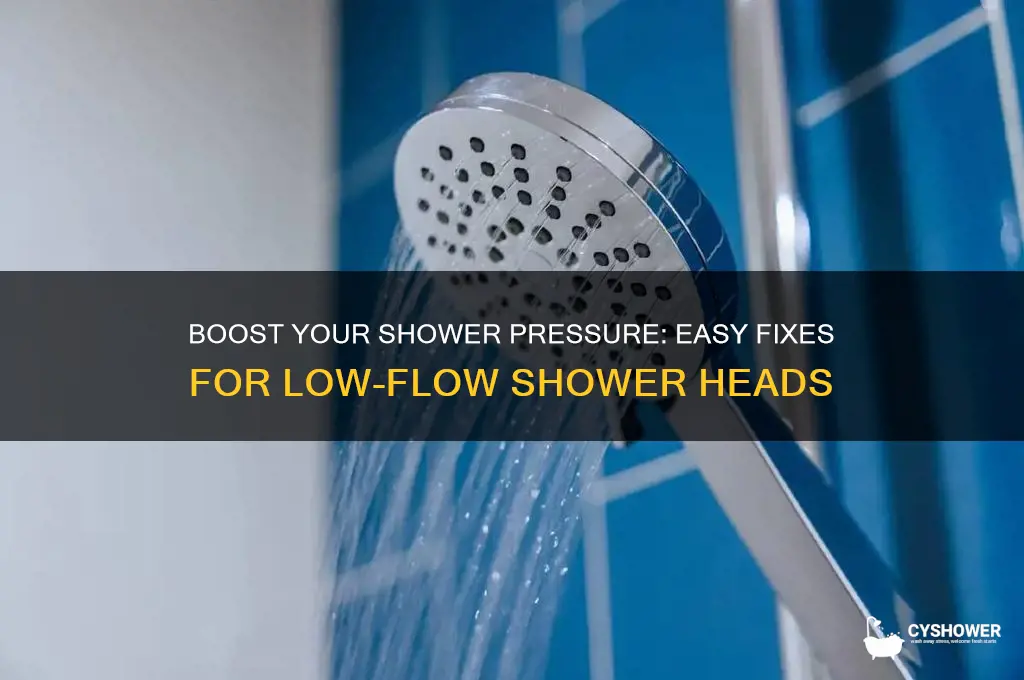 how to fix a shower head with low pressure