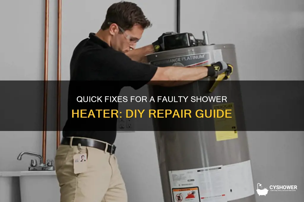 how to fix a shower heater