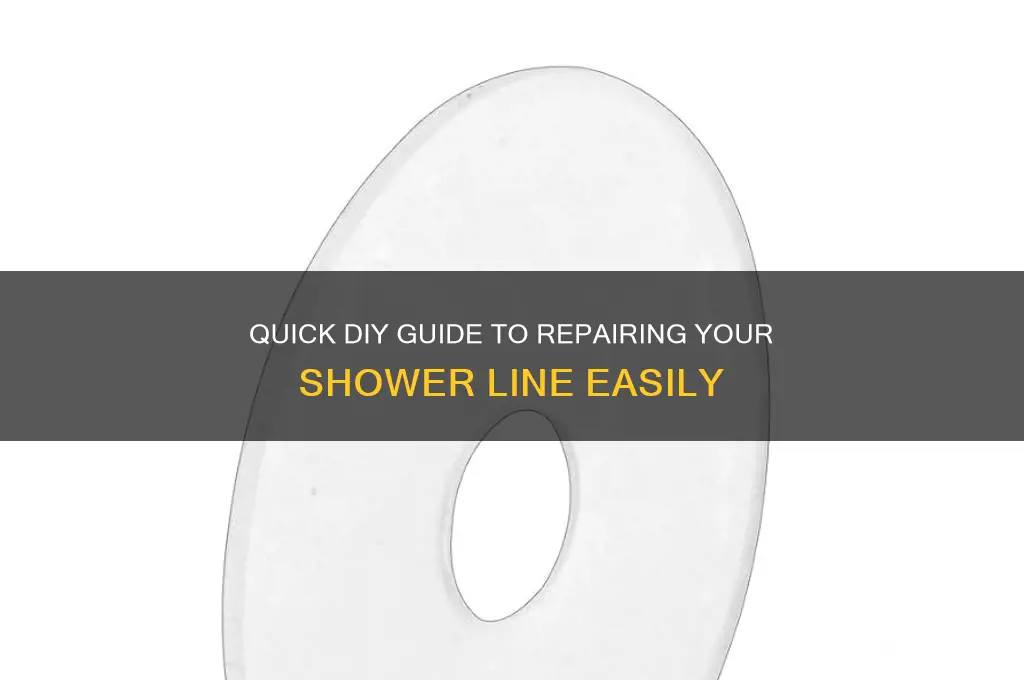 how to fix a shower line