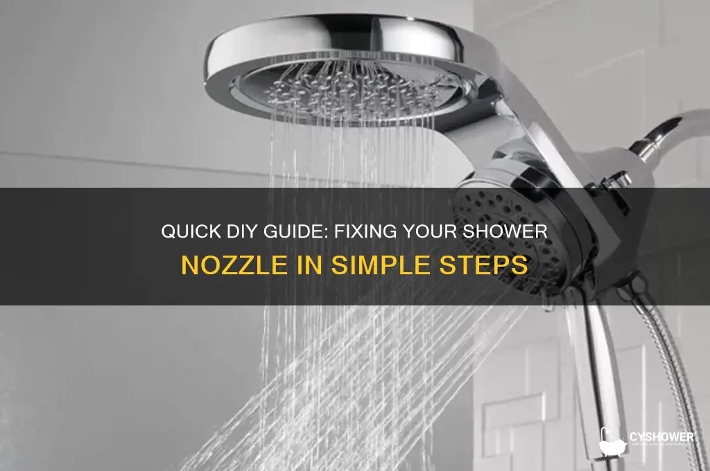 how to fix a shower nozzle