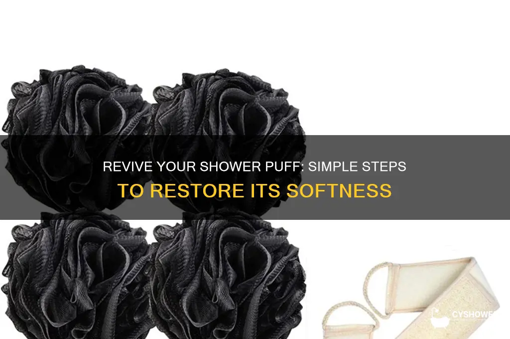 how to fix a shower puff