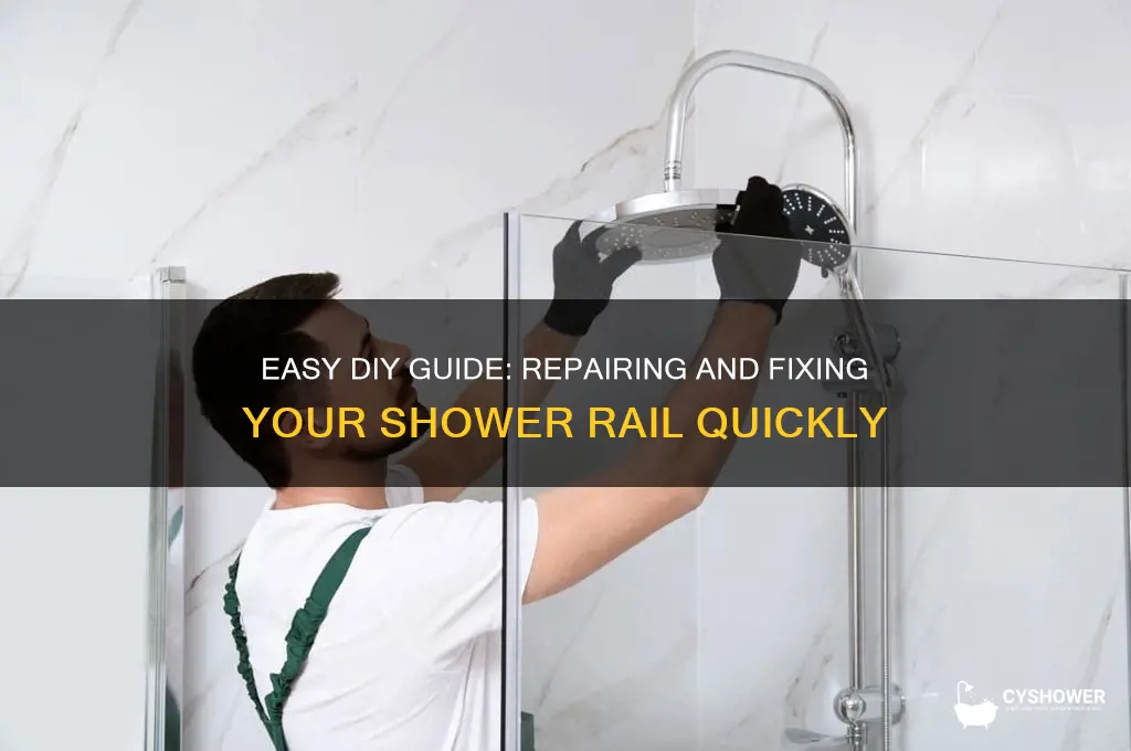 how to fix a shower rail