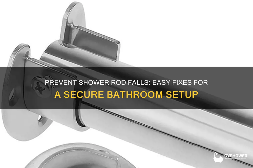 how to fix a shower rod from falling