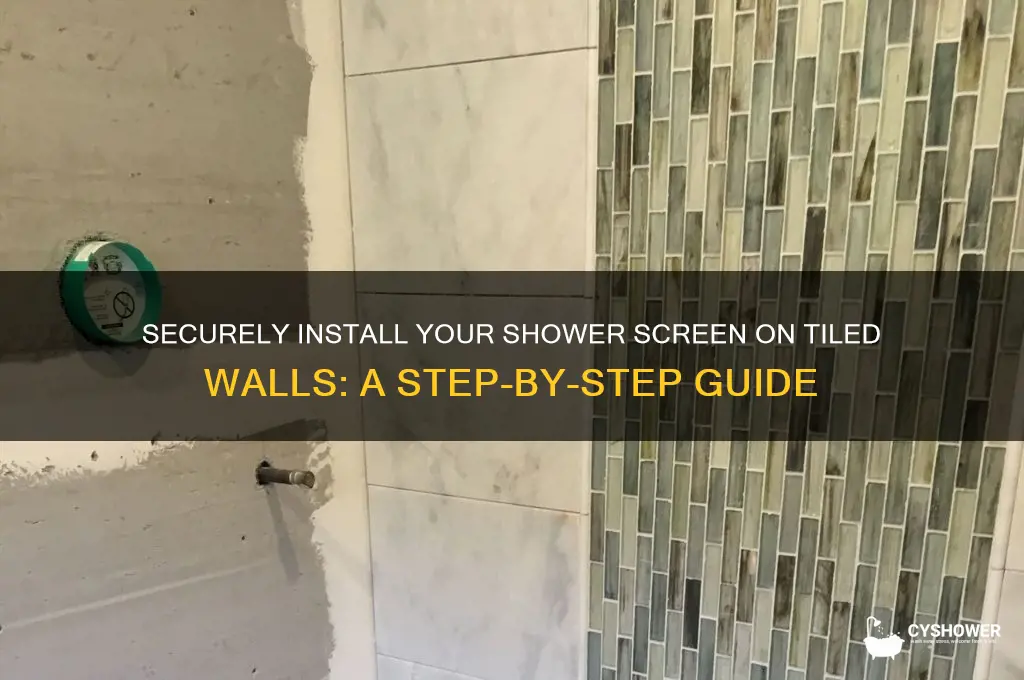 how to fix a shower screen to tiles