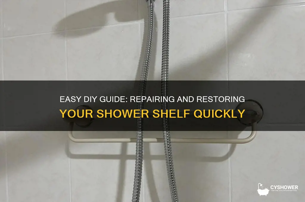 how to fix a shower shelf