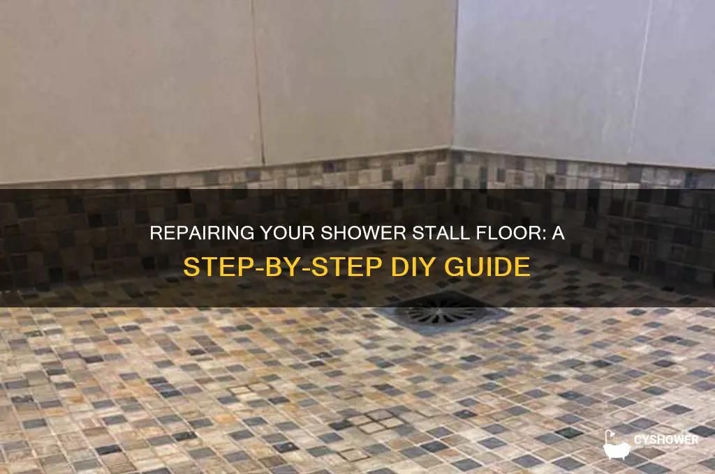 how to fix a shower stall floor