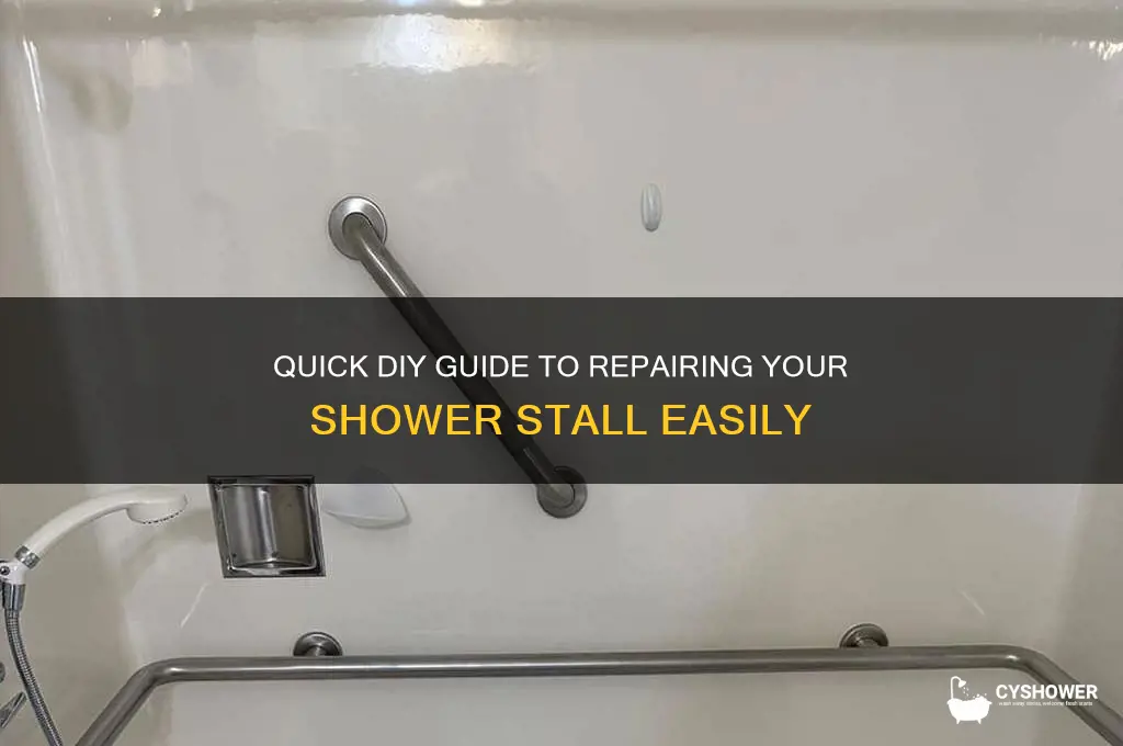how to fix a shower stall