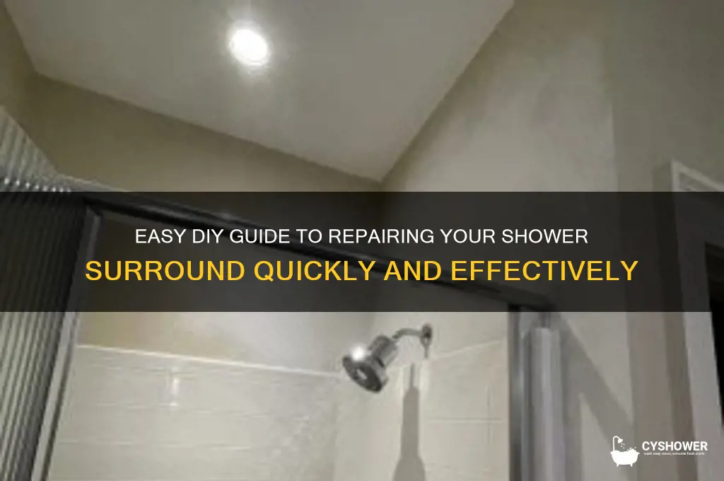 how to fix a shower surround