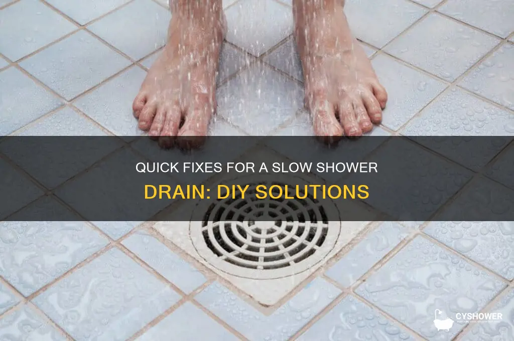 how to fix a shower that drains slowly