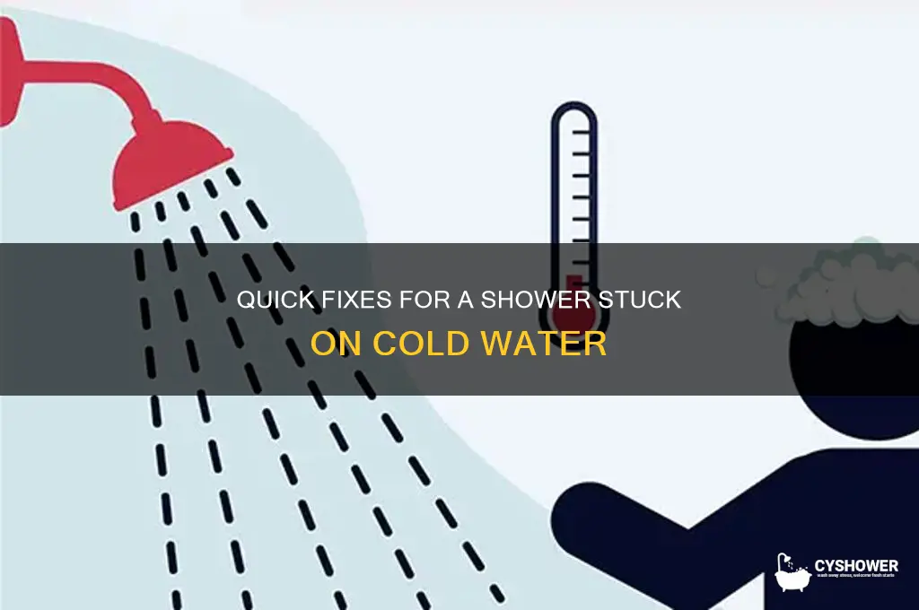 how to fix a shower that only has cold water